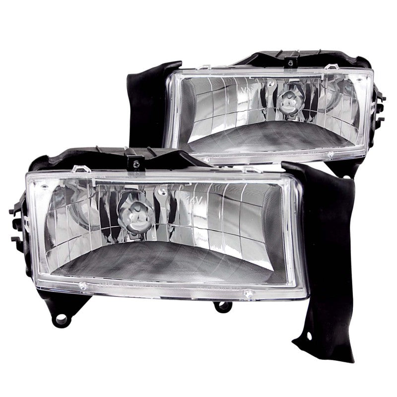 ANZO 1997-2004 Dodge Dakota Crystal Headlights Chrome-SR1 Performance