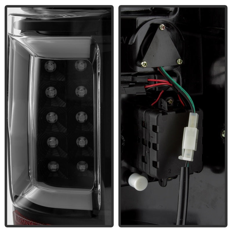 Spyder 04-08 Ford F-150 Projector Tail Lights - Light Bar DRL LED - Black ALT-YD-FF15004V2-LBLED-BK-SR1 Performance
