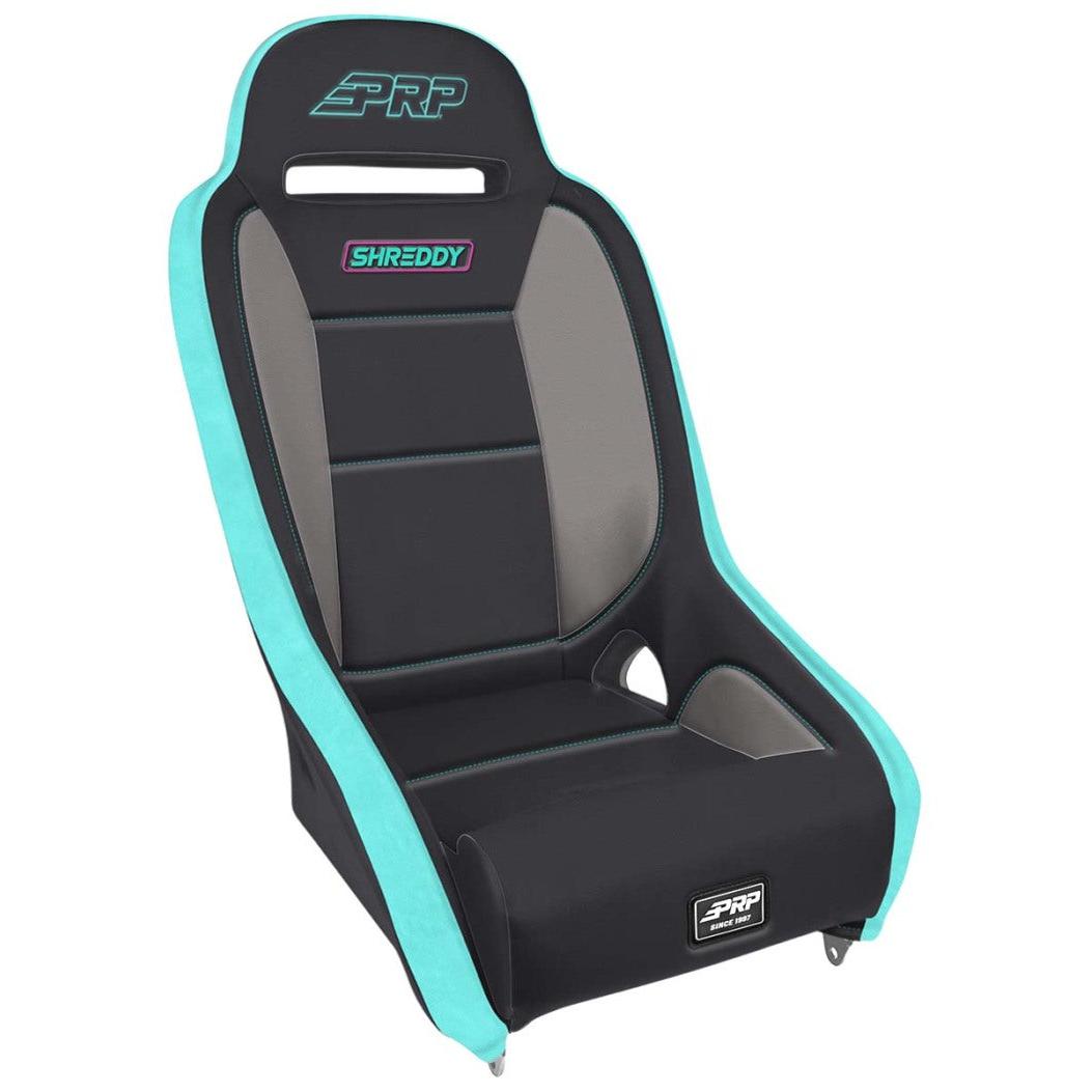 PRP ShReddy Comp Elite Suspension Seat - Black- Pink/Teal-SR1 Performance