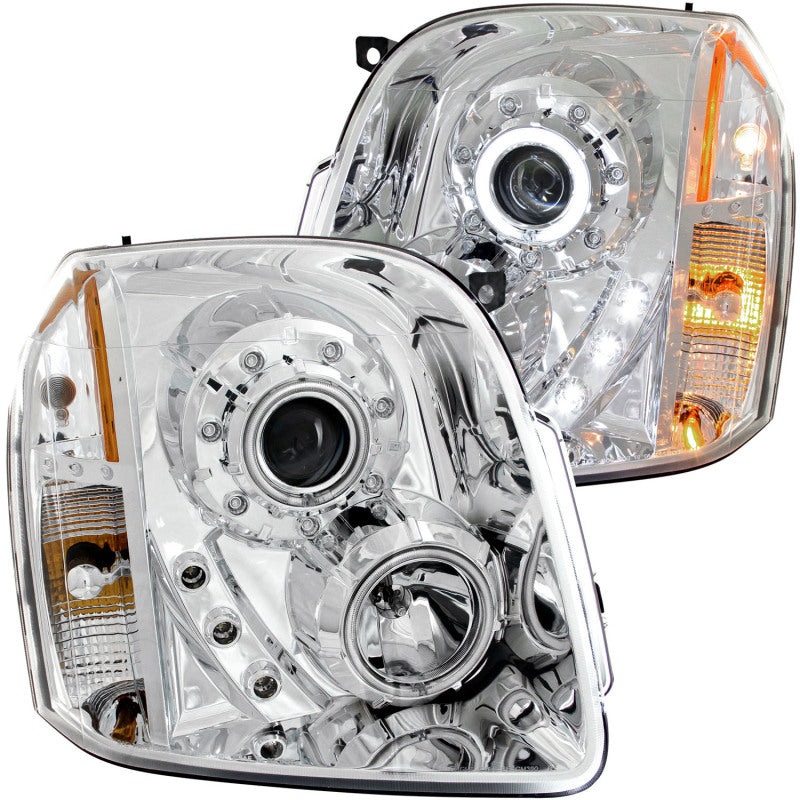 ANZO 2007-2014 Gmc Yukon Projector Headlights w/ Halo Chrome (CCFL)-SR1 Performance