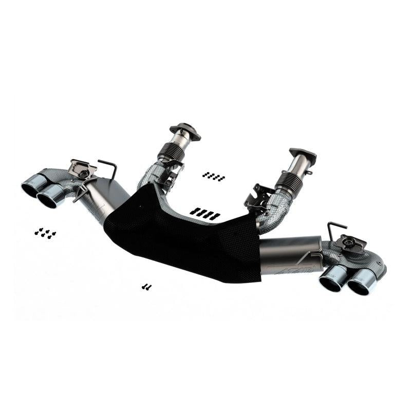 Borla 2020 Chevrolet Corvette C8 6.2L ATAK 3in Exhaust System Dual Round A/C Tips 4inx 4.75in-SR1 Performance