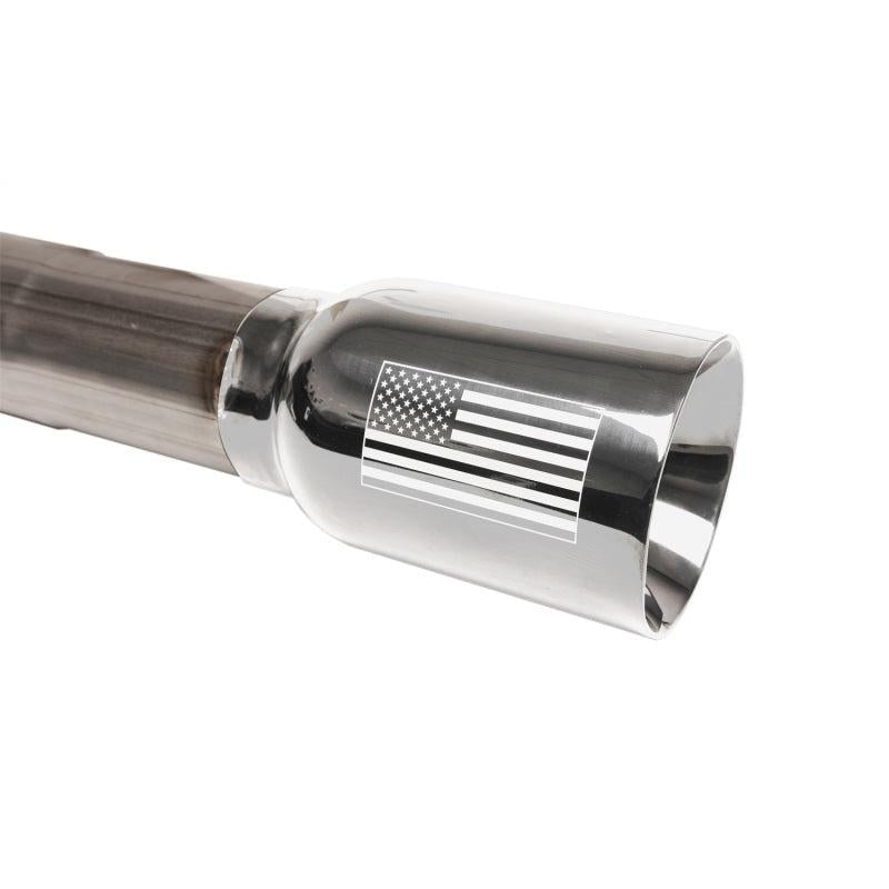 Corsa 2018-2024 Jeep Wrangler JLU 3.6L 2.75in Sport Cat-Back Exhaust w/ American Flag Tips-SR1 Performance