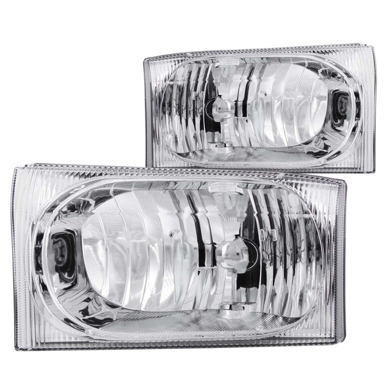 ANZO 2000-2004 Ford Excursion Crystal Headlights Chrome 2pc-SR1 Performance