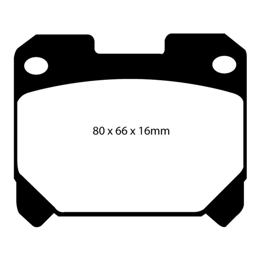 EBC Redstuff Ceramic Low Dust Rear Brake Pads for Toyota Supra (1993-1998) – Part Number DP31005C