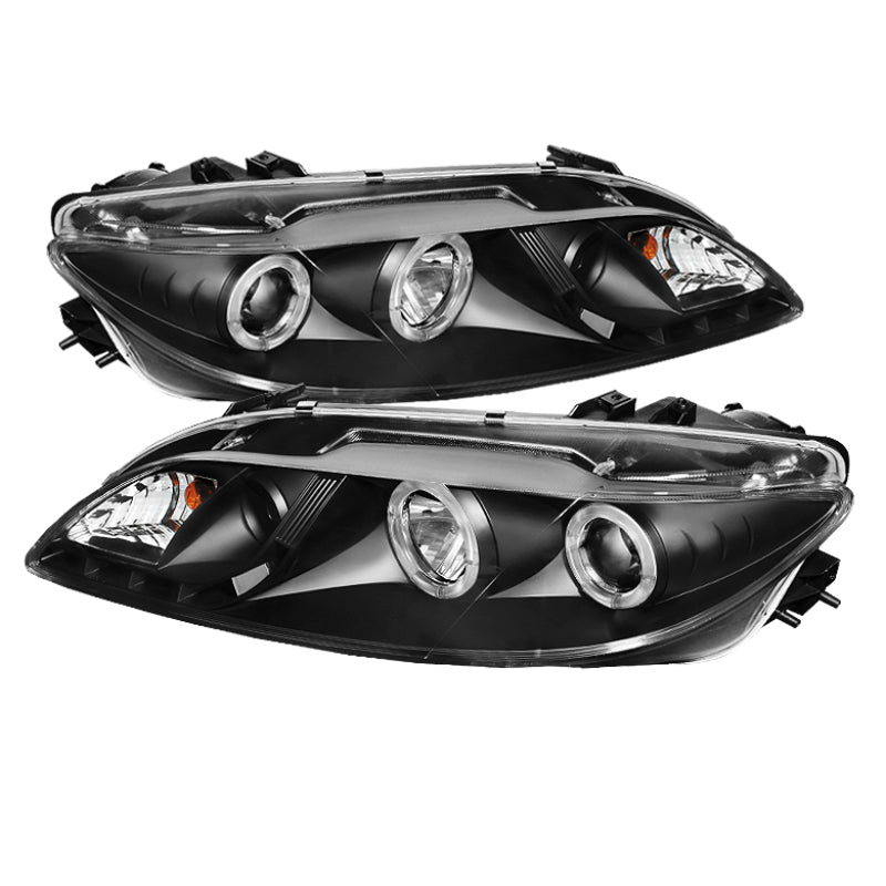 Spyder Mazda 6 03-05 With Fog Lights Projector Headlights LED Halo DRL Blk PRO-YD-M603-FOG-DRL-BK-SR1 Performance