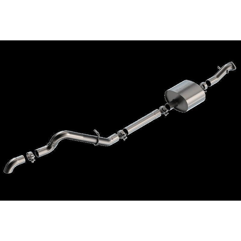 Borla 21-22 Ford Bronco 2.7L 2DR/4DR T-304 Stainless Steel Cat-Back S-Type Exhaust - Brushed-SR1 Performance