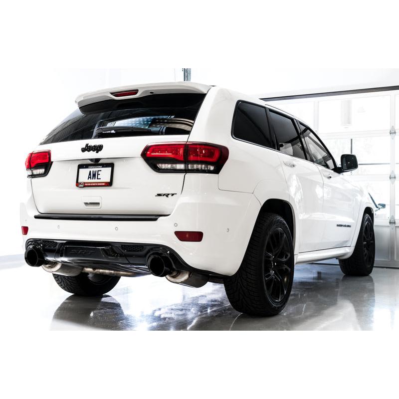 AWE Tuning 2020 Jeep Grand Cherokee SRT Track Edition Exhaust - Chrome Silver Tips-SR1 Performance