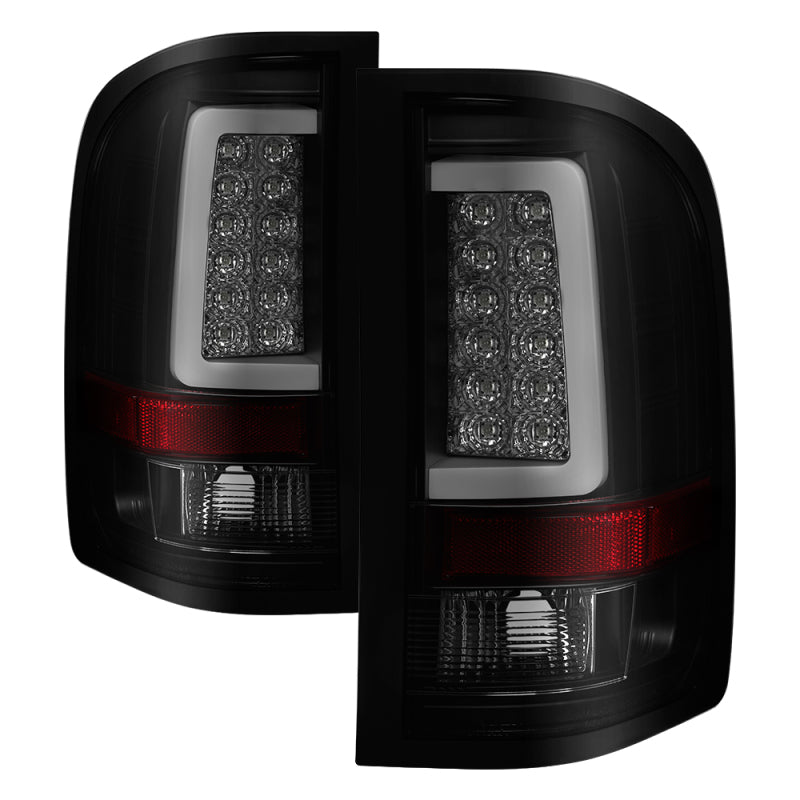Spyder 07-13 Silverado (Will Not Work w/2010 921 Bulb)V3 Tail Lights Blk Smk ALT-YD-CS07V3-LBLED-BSM-SR1 Performance
