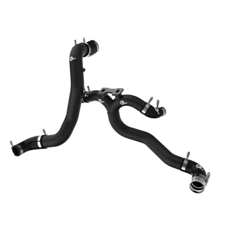 AFE 18-22 Kia Stinger V6-3.3L BladeRunner Alum Hot/Cold Charge Pipe Kit Black-SR1 Performance