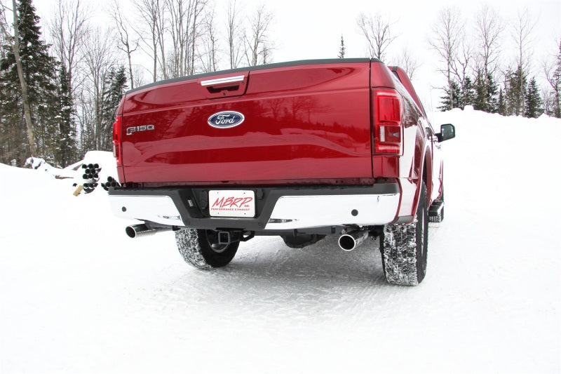MBRP 2015 Ford F-150 5.0L 3in Cat Back Dual Split Rear Exit T409 Exhaust System-SR1 Performance