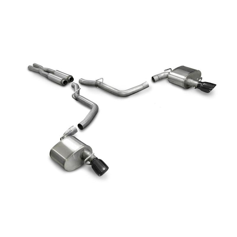 Corsa 2005-2010 Dodge Charger SRT-8 6.1L V8 Black Xtreme Cat-Back Exhaust-SR1 Performance