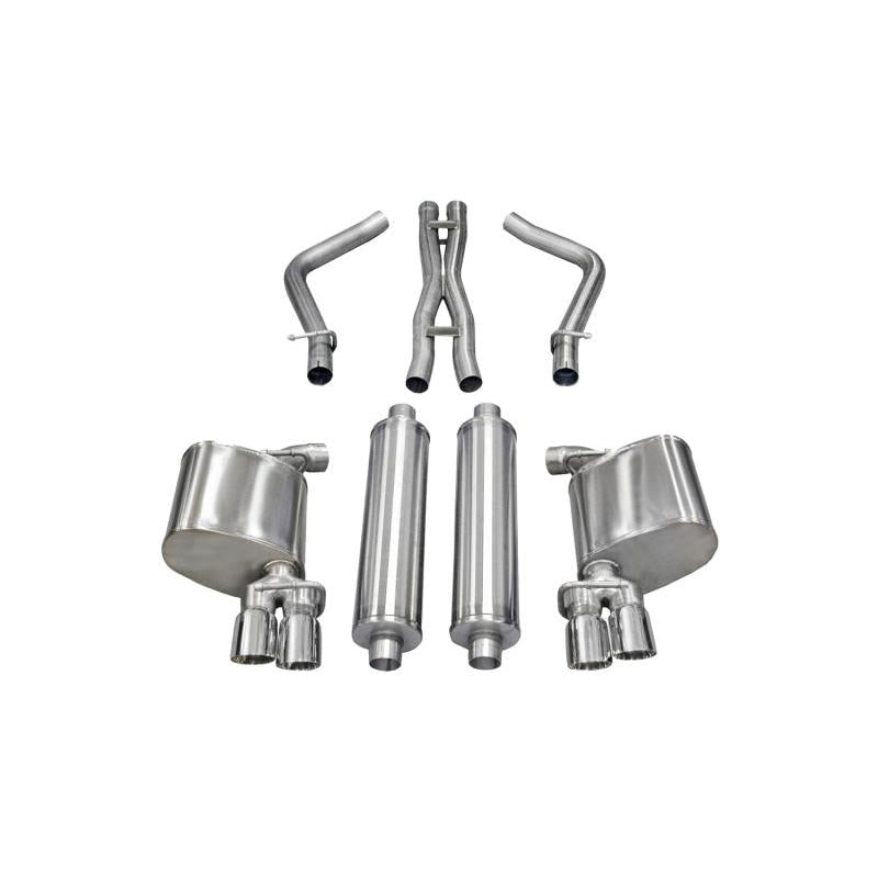 Corsa 2011-2014 Dodge Charger R/T 5.7L V8 Polished Xtreme Cat-Back Exhaust-SR1 Performance