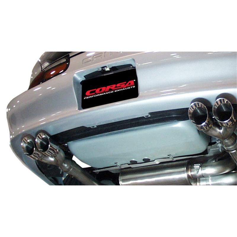 Corsa 1998-2002 Chevrolet Camaro Convertible Z28 5.7L V8 LS1 Polished Sport Cat-Back Exhaust-SR1 Performance