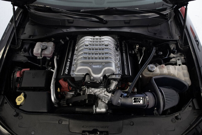 K&N 17-23 Dodge Charger/Challenger Hellcat SC 6.2L V8 DRYFLOW Performance Air Intake System-SR1 Performance