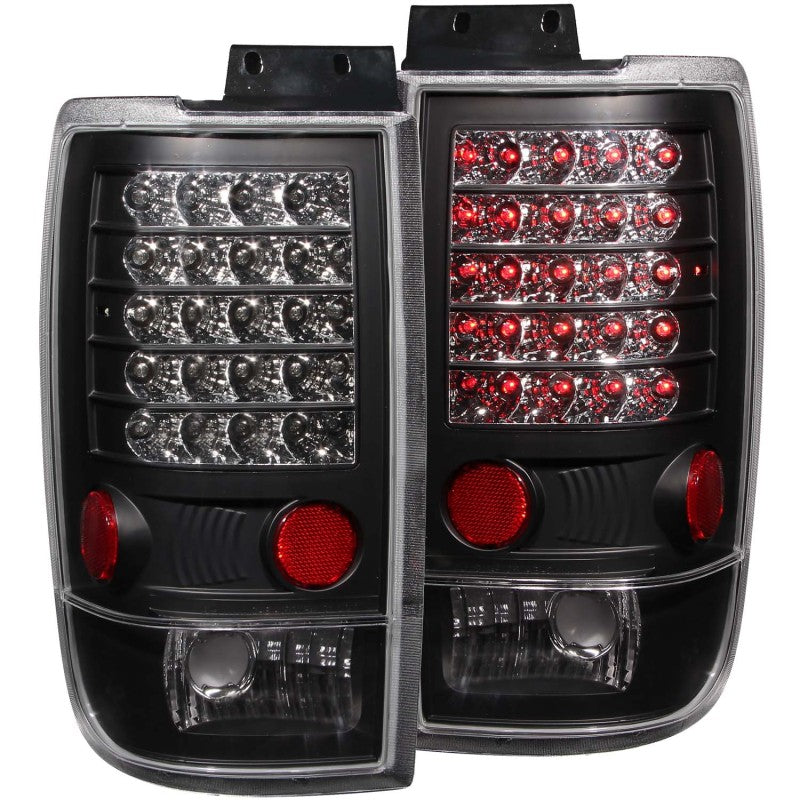 ANZO 1997-2002 Ford Expedition LED Taillights Black-SR1 Performance