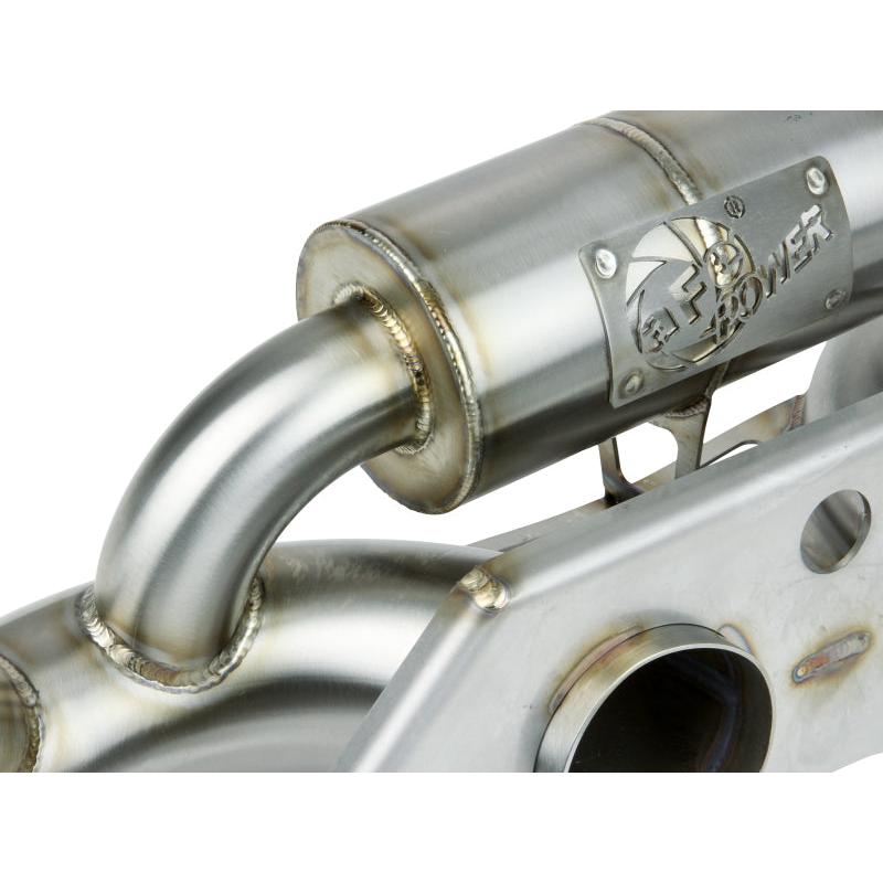 aFe Power MACHForce XP 304 Stainless Secondary Muffler Delete Pipe 14-19 Porsche 911 GT3 3.8L/4.0L-SR1 Performance