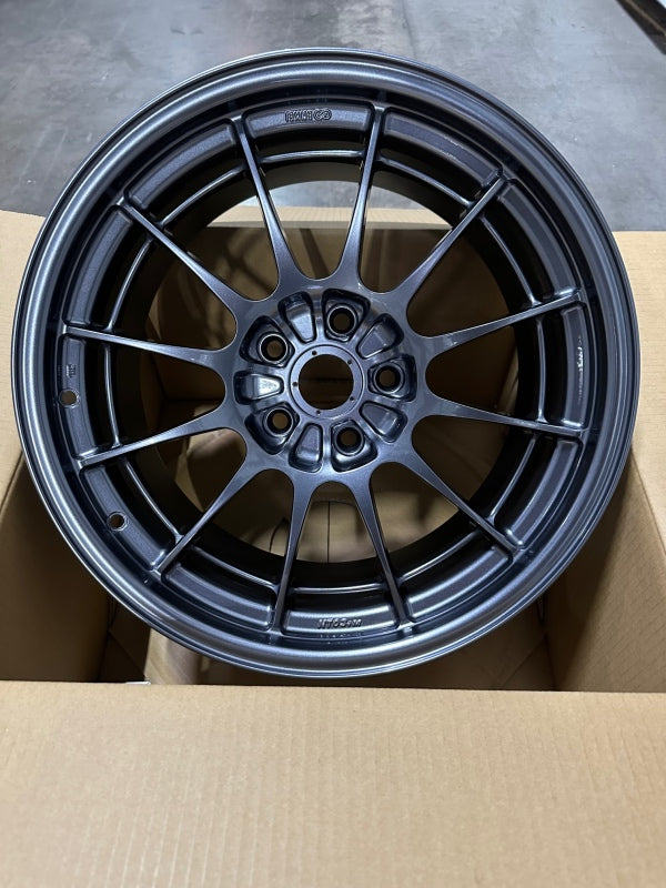 Enkei NT03+M 18x9.5 5x114.3 40mm Offset 72.6mm Bore Gunmetal Wheel-SR1 Performance