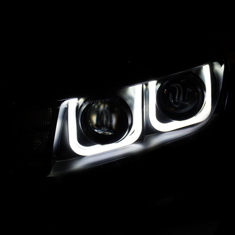 ANZO 2014-2015 Chevrolet Camaro Projector Headlights w/ U-Bar Black-SR1 Performance