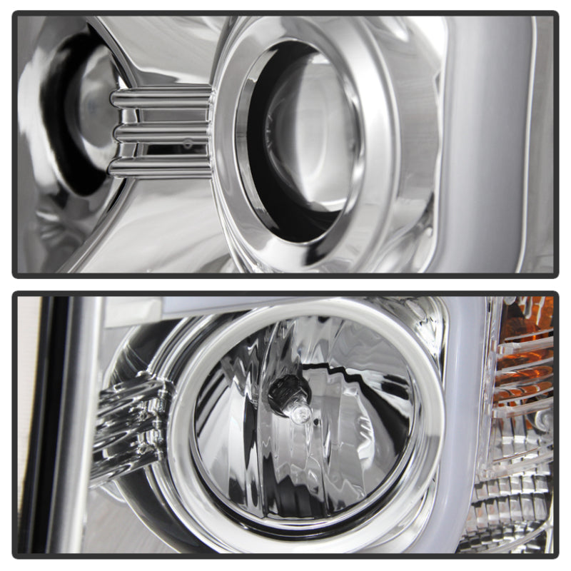 Spyder Chevy Silverado 1500 14-16 Projector Headlights Light Bar DRL Chrm PRO-YD-CS14-LBDRL-C-SR1 Performance