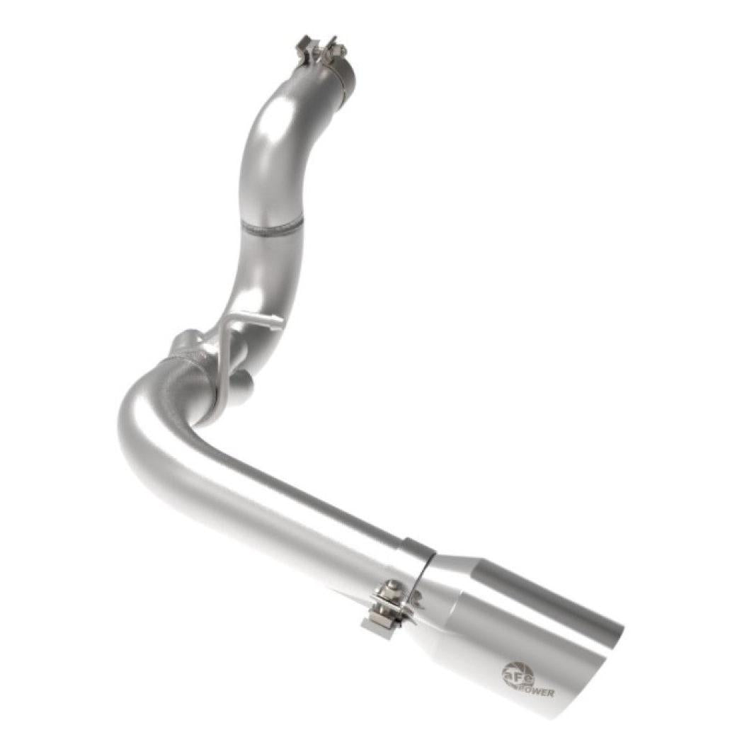 aFe 20-21 Jeep Wrangler Large Bore-HD 3in 304 Stainless Steel DPF-Back Exhaust System - Polished Tip-SR1 Performance