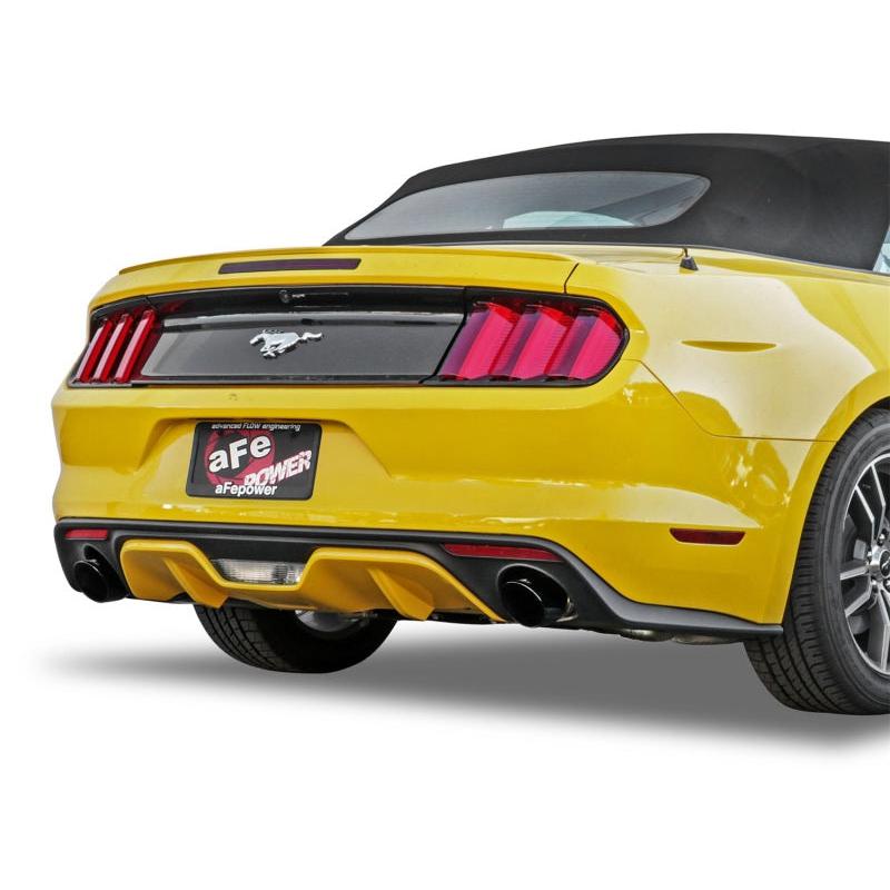 aFe MACHForce XP 2.5in 409 Stainless Axle Back Exhaust w/ Black Tips 15-17 Ford Mustang I4-2.3L (t)-SR1 Performance