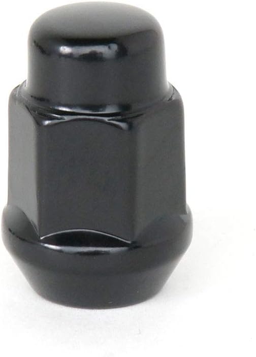 Bulge Acorn Lug Nuts & Wheel Locks Kit 14 mm x 1.50 Thread (Black) (Individual)