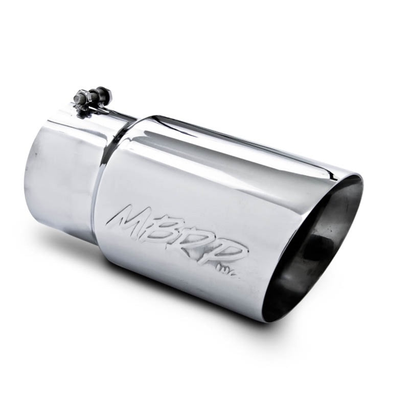 MBRP Universal Tip 6 O.D. Dual Wall Angled 5 inlet 12 length-SR1 Performance