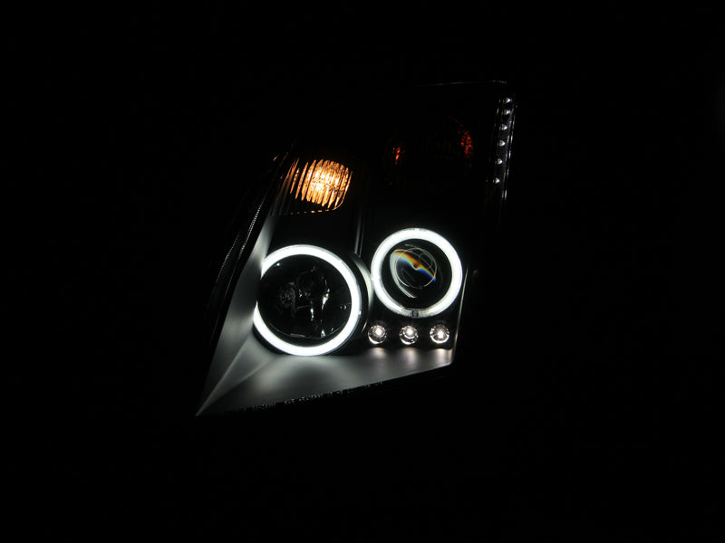 ANZO 2007-2012 Nissan Sentra Projector Headlights Black-SR1 Performance