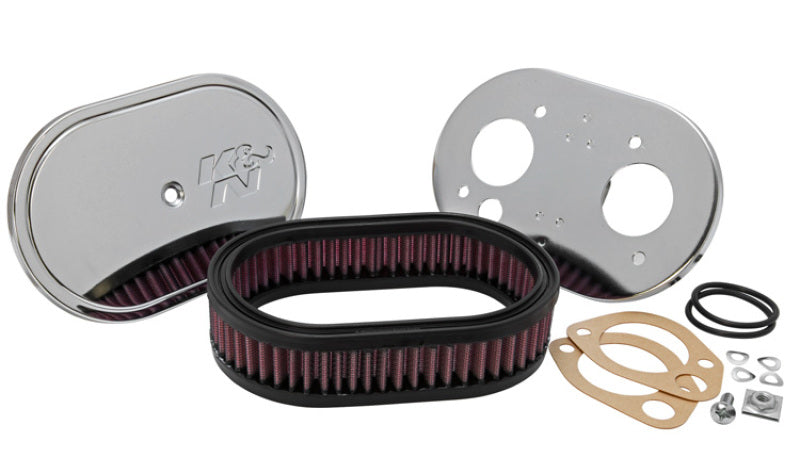 K&N Custom Racing Assembly Oval Red - 1.75in Filer Height-SR1 Performance