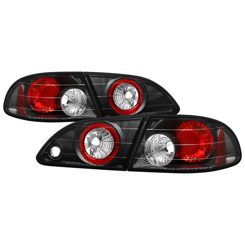 Spyder Toyota Corolla 98-02 Euro Style Tail Lights Black ALT-YD-TC98-BK-SR1 Performance