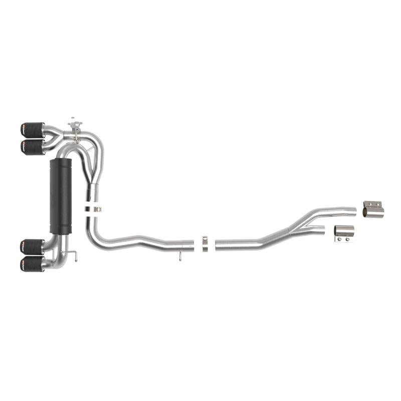 aFe 20-22 Audi RS6 Avant V8 4L (tt) MACH Force-Xp 3in to 2.5in 304 SS Cat-Back Exhaust w/ Carbon Tip-SR1 Performance