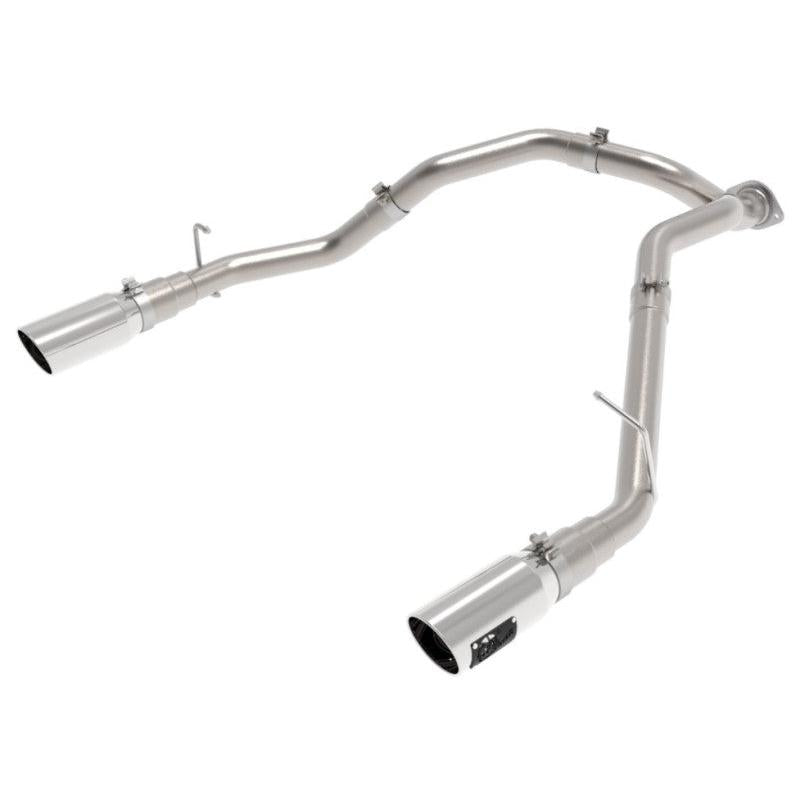 aFe Large Bore-HD 3in 409SS DPF-Back Exhaust System w/ Polished Tip RAM 1500 20-21 V6-3.0-SR1 Performance