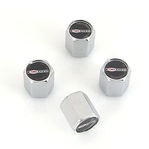 Corvette Valve Stem Caps w/C5 Logo : 1997-2004 C5 Z06-SR1 Performance