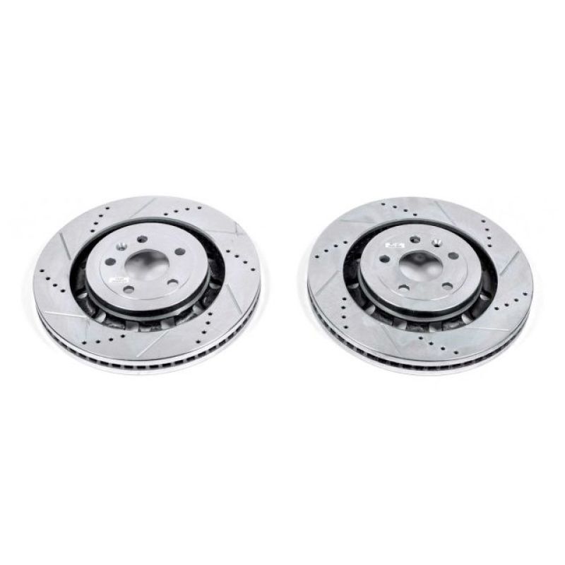 Power Stop 13-19 Ford Explorer Front Evolution Drilled & Slotted Rotors - Pair-SR1 Performance
