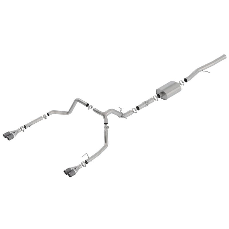 Borla 19 Chevrolet Silverado/GMC Sierra 1500 6.2L SS ATAK Catback Exhaust - Carbon Fiber Tips-SR1 Performance