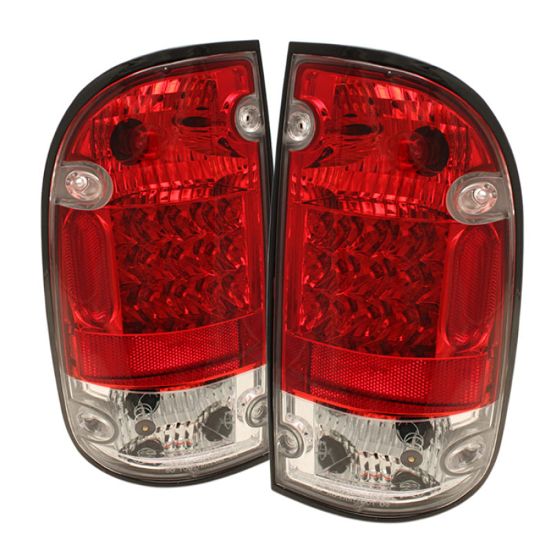 Spyder Toyota Tacoma 95-00 LED Tail Lights Red Clear ALT-YD-TT95-LED-RC-SR1 Performance