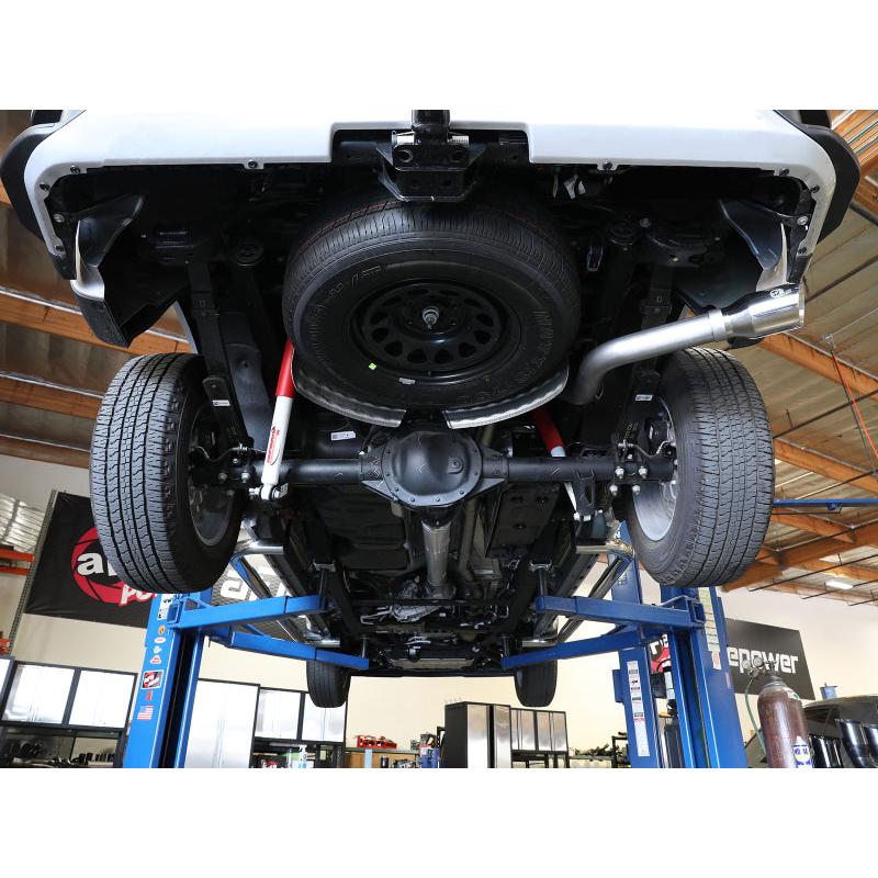 aFe 23-24 GM Trucks L6 Large Bore-HD 3 IN 409 Stainless Steel DPF-Back Exhaust System w/Polished Tip-SR1 Performance