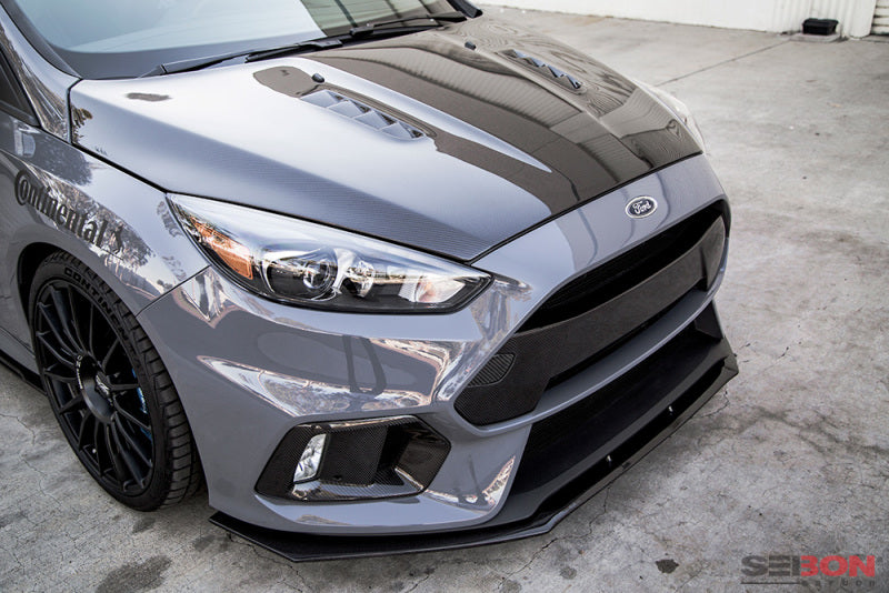 Seibon Carbon Fiber Front Bumper Garnish for 2016-2018 Ford Focus RS – Lightweight, Durable, Show-Ready Enhancement