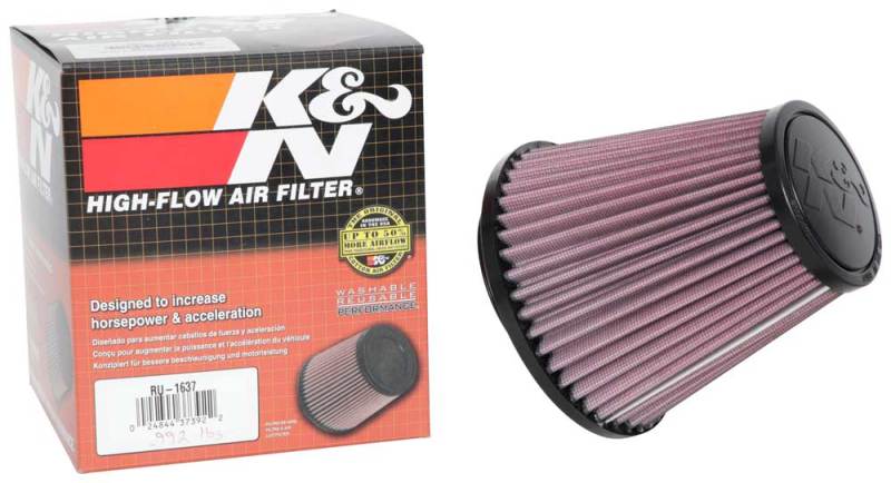 K&N Universal Clamp-On Air Filter 3-1/4in FLG / 5-3/4in B / 3-1/2in T / 5-7/16in H-SR1 Performance