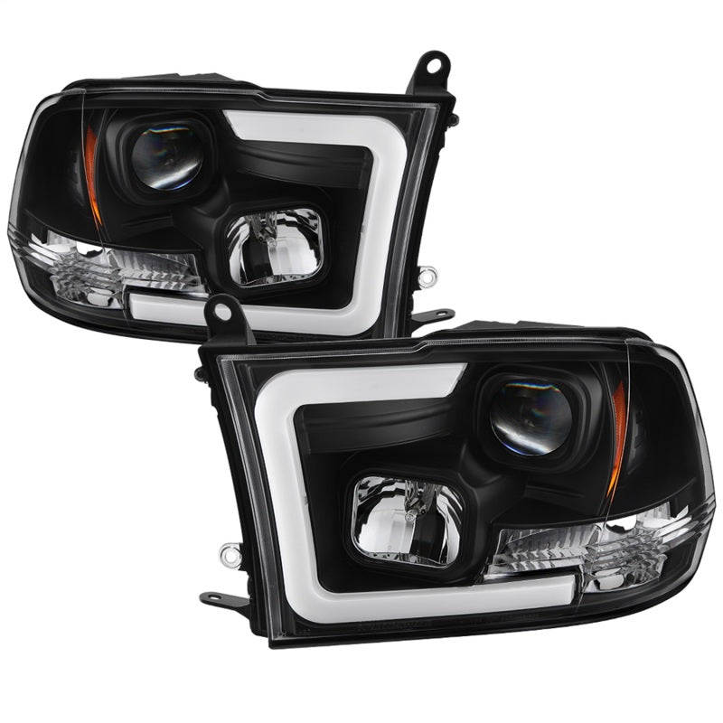 Spyder 09-16 Dodge Ram 1500 Version 2 Headlights Light Bar DRL Black PRO-YD-DR09V2-LBDRL-BK-SR1 Performance