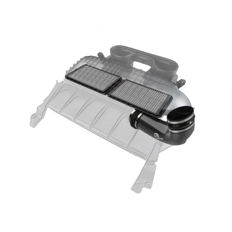 aFe Super Stock Carbon Fiber Pro Dry S Induction System 2021 RAM 1500 TRX V8-6.2L SC-SR1 Performance
