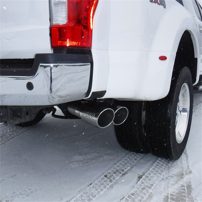 MBRP 17-19 Ford F-250/350/450 6.7L 4in Filter Back Single Side Dual Exit T409 Exhaust System-SR1 Performance