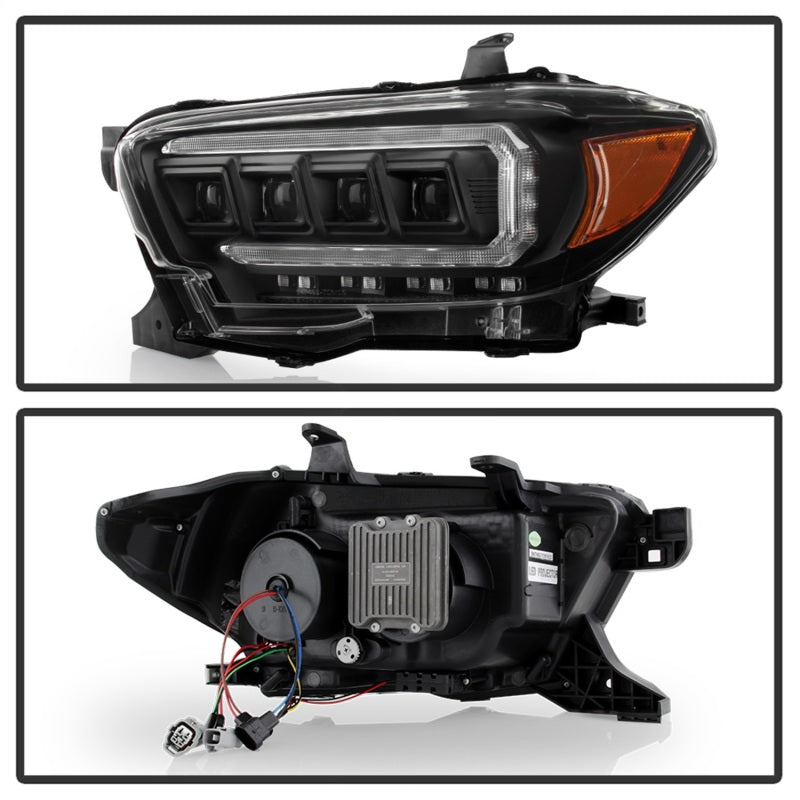 Spyder 16-20 Toyota Tacoma LED Model Only High-Power LED Headlights - Black PRO-YD-TT16LEDAP-BK-SR1 Performance