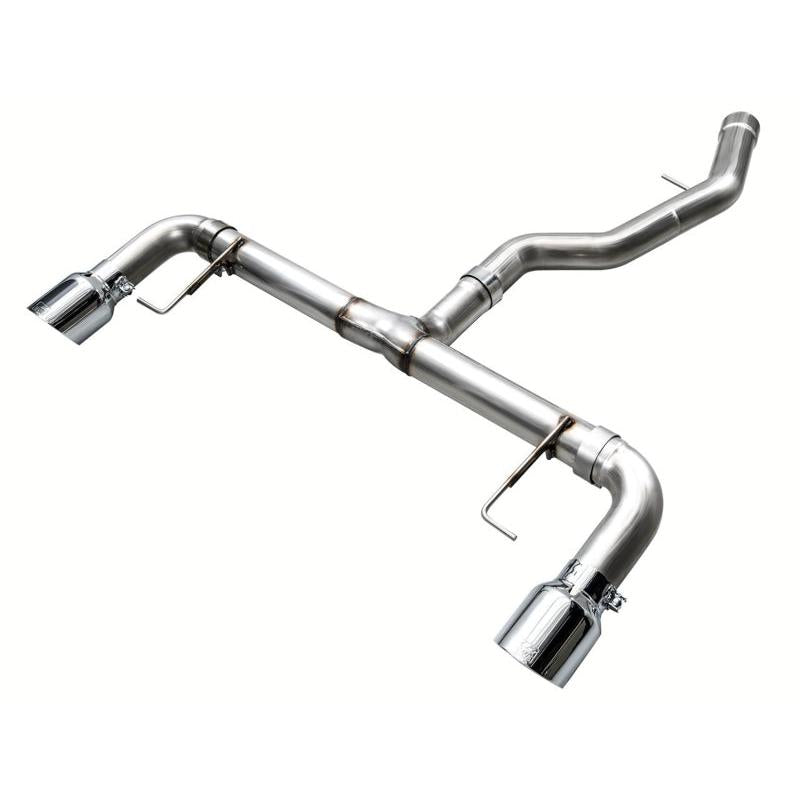 AWE 19-23 BMW 330i / 21-23 BMW 430i Base G2X Track Edition Axle Back Exhaust - Chrome Silver-SR1 Performance