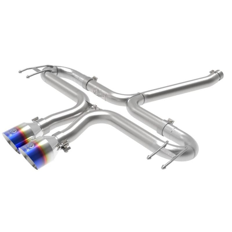 aFe Takeda 2-1/2in 304 SS Axle-Back Exhaust w/Blue Flame Tips 17-20 Honda Civic Sport L4-1.5L (t)-SR1 Performance