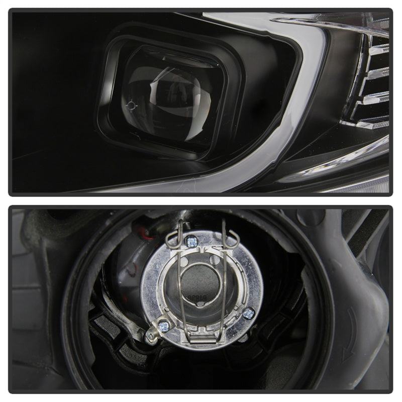xTune 09-14 Acura TSX Projector Headlights - Light Bar DRL - Black (PRO-JH-ATSX09-LB-BK)-SR1 Performance