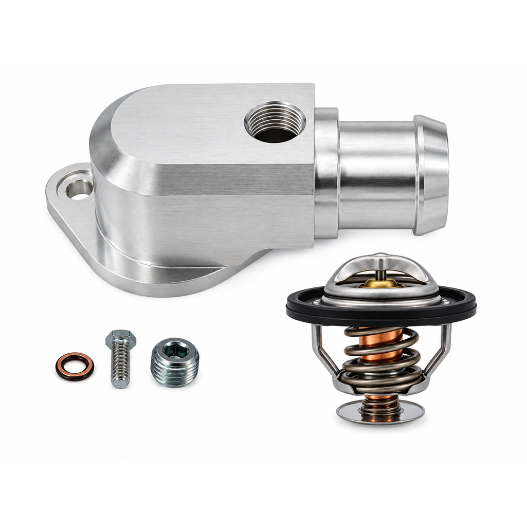 Granatelli Billet Thermostat Housing with 180°F Thermostat – 6.2L HEMI V8 - 430180