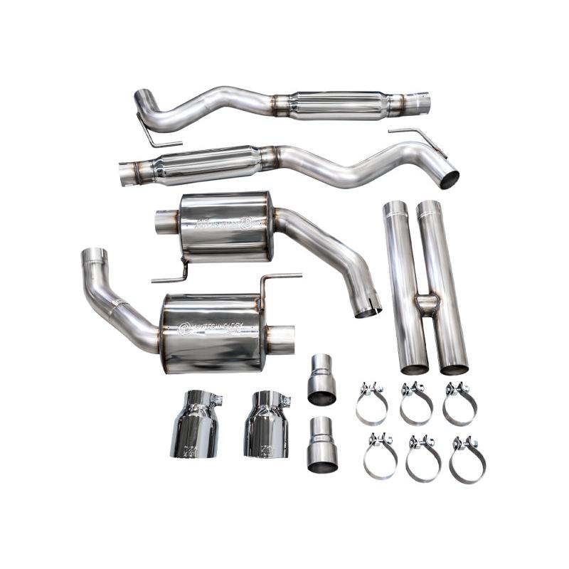 AWE 2024 Ford Mustang GT Fastback S650 RWD Touring Catback Exhaust w/ Dual Chrome Silver Tips-SR1 Performance