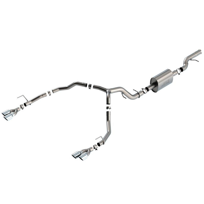 Borla 21-22 Chevrolet Tahoe 6.2L V8 2/4WD 4DR Brushed T-304 Stainless Steel S-Type Cat-Back Exhaust-SR1 Performance