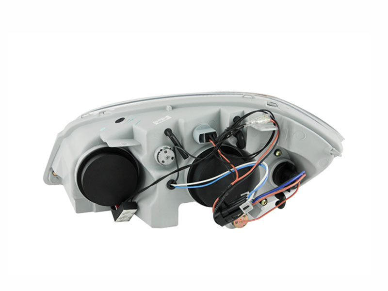 ANZO 2005-2010 Chevrolet Cobalt Projector Headlights w/ Halo Black w/ LED-SR1 Performance